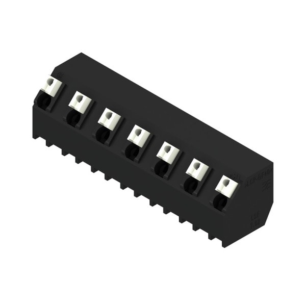 WEIDMÜLLER - Leiterplattenklemme, 7.62mm, Polzahl:7, Abgang: 135°, PUSH IN