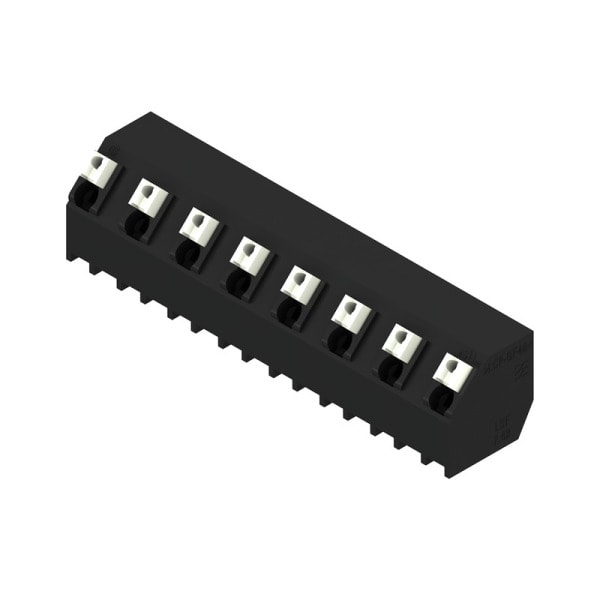 WEIDMÜLLER - Leiterplattenklemme, 7.62mm, Polzahl:8, Abgang: 135°, PUSH IN