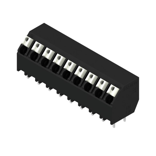 WEIDMÜLLER - Leiterplattenklemme, 5.08mm, Polzahl:9, Abgang: 135°, PUSH IN