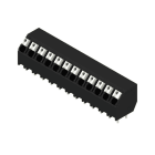 WEIDMÜLLER - Leiterplattenklemme, 5.08mm, Polzahl:12, Abgang: 135°, PUSH IN