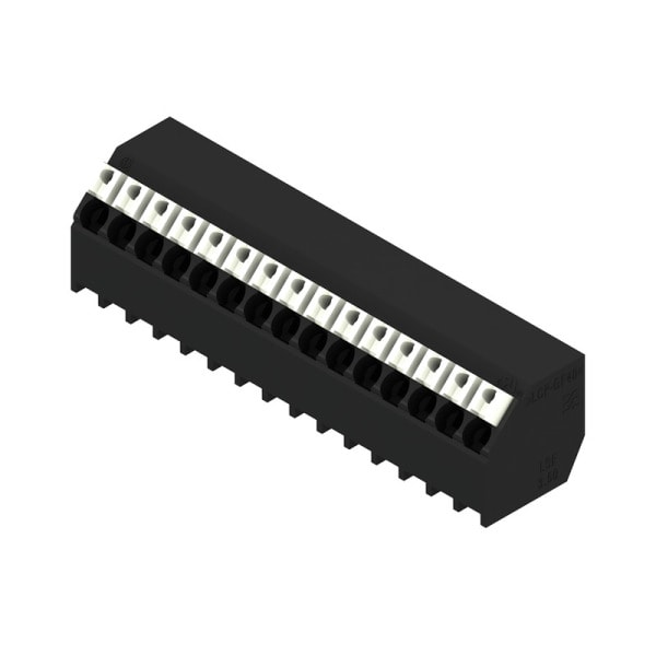 WEIDMÜLLER - Leiterplattenklemme, 3.50mm, Polzahl:15, Abgang: 135°, PUSH IN
