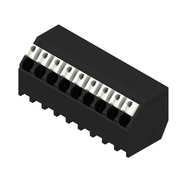 WEIDMÜLLER - Leiterplattenklemme, 3.81mm, Polzahl:9, Abgang: 135°, PUSH IN