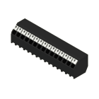 WEIDMÜLLER - Leiterplattenklemme, 3.81mm, Polzahl:15, Abgang: 135°, PUSH IN