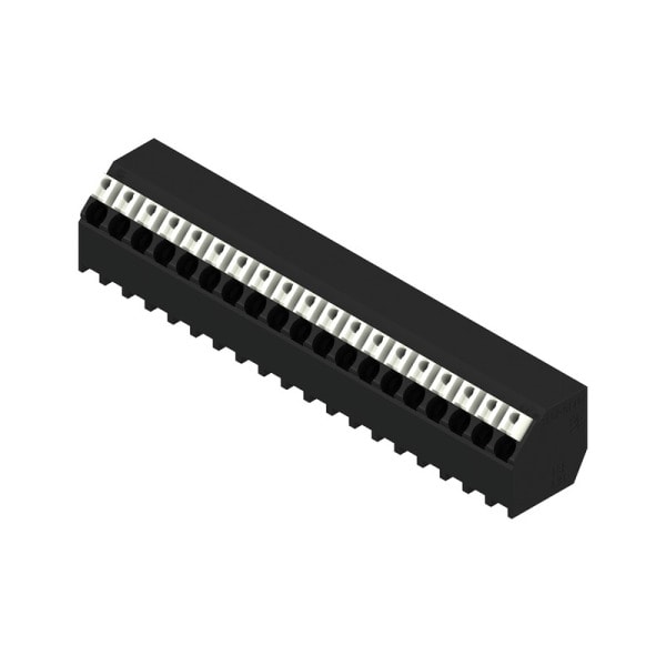 WEIDMÜLLER - Leiterplattenklemme, 3.81mm, Polzahl:19, Abgang: 135°, PUSH IN
