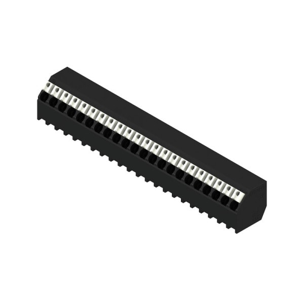 WEIDMÜLLER - Leiterplattenklemme, 3.81mm, Polzahl:22, Abgang: 135°, PUSH IN