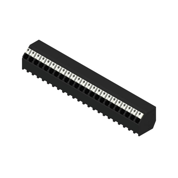 WEIDMÜLLER - Leiterplattenklemme, 3.81mm, Polzahl:23, Abgang: 135°, PUSH IN