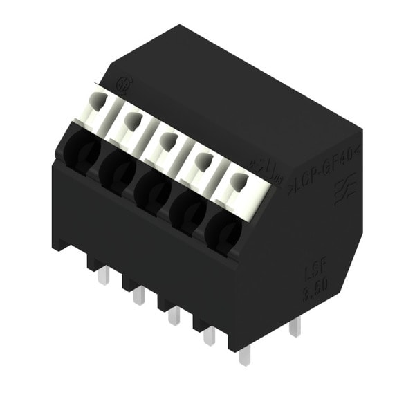 WEIDMÜLLER - Leiterplattenklemme, 3.50mm, Polzahl:5, Abgang: 135°, PUSH IN