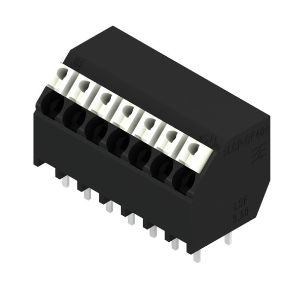 WEIDMÜLLER - Leiterplattenklemme, 3.50mm, Polzahl:7, Abgang: 135°, PUSH IN