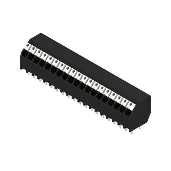 WEIDMÜLLER - Leiterplattenklemme, 3.50mm, Polzahl:19, Abgang: 135°, PUSH IN