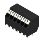 WEIDMÜLLER - Leiterplattenklemme, 3.81mm, Polzahl:6, Abgang: 135°, PUSH IN