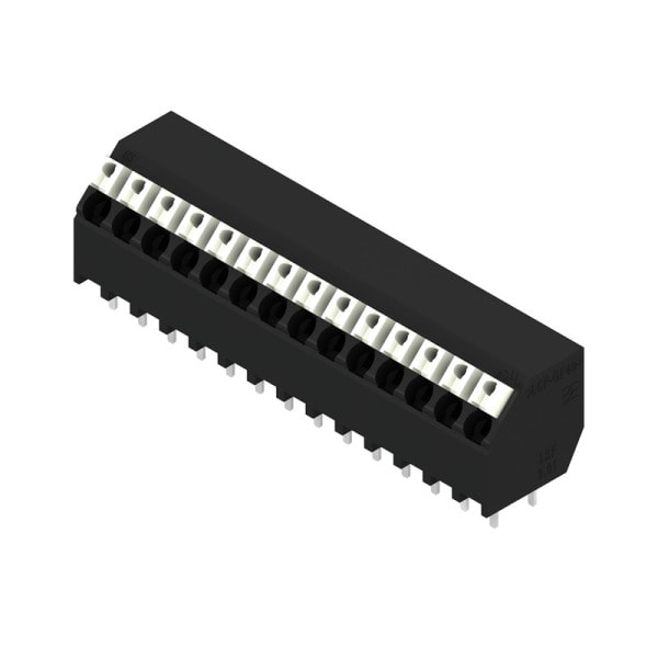 WEIDMÜLLER - Leiterplattenklemme, 3.81mm, Polzahl:14, Abgang: 135°, PUSH IN