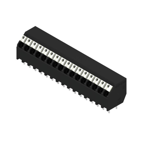 WEIDMÜLLER - Leiterplattenklemme, 3.81mm, Polzahl:16, Abgang: 135°, PUSH IN