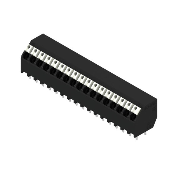 WEIDMÜLLER - Leiterplattenklemme, 3.81mm, Polzahl:17, Abgang: 135°, PUSH IN