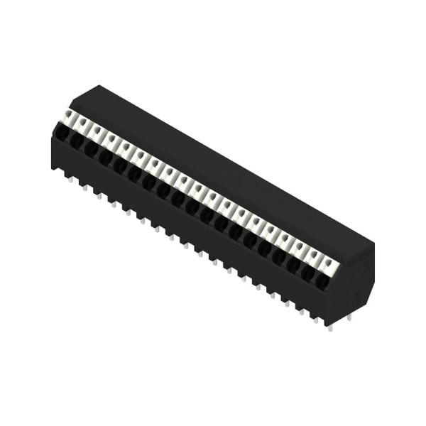 WEIDMÜLLER - Leiterplattenklemme, 3.81mm, Polzahl:19, Abgang: 135°, PUSH IN