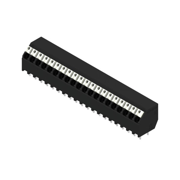 WEIDMÜLLER - Leiterplattenklemme, 3.81mm, Polzahl:20, Abgang: 135°, PUSH IN