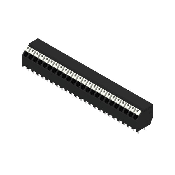 WEIDMÜLLER - Leiterplattenklemme, 3.81mm, Polzahl:24, Abgang: 135°, PUSH IN