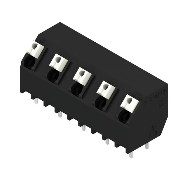 WEIDMÜLLER - Leiterplattenklemme, 7.50mm, Polzahl:5, Abgang: 135°, PUSH IN