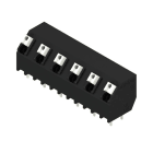 WEIDMÜLLER - Leiterplattenklemme, 7.62mm, Polzahl:6, Abgang: 135°, PUSH IN