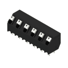 WEIDMÜLLER - Leiterplattenklemme, 7.62mm, Polzahl:6, Abgang: 135°, PUSH IN
