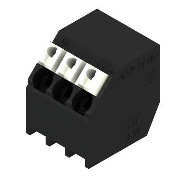 WEIDMÜLLER - Leiterplattenklemme, 3.50mm, Polzahl:3, Abgang: 135°, PUSH IN
