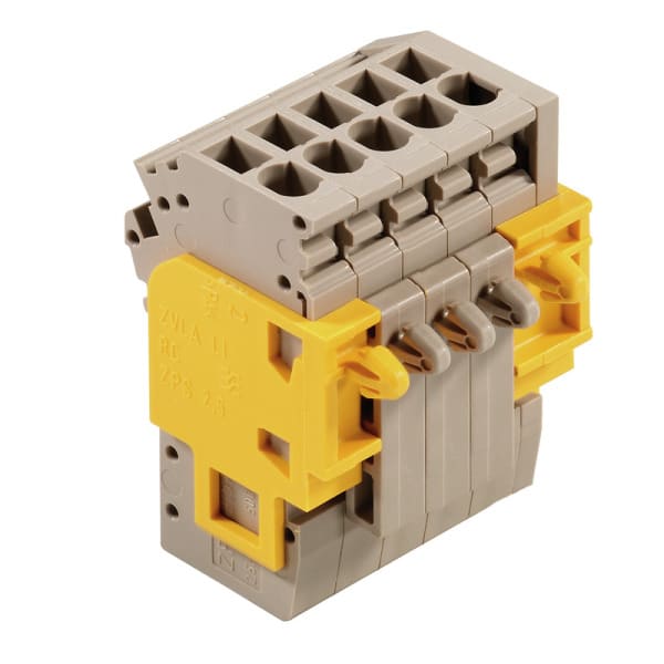 WEIDMÜLLER - Stecker (Klemmen), Steckanschluss, 2.5mm², 500V, 24A, Polzahl: 5, dunkelbeige