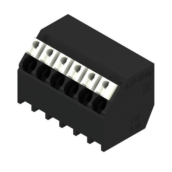 WEIDMÜLLER - Leiterplattenklemme, 3.50mm, Polzahl:6, Abgang: 135°, PUSH IN