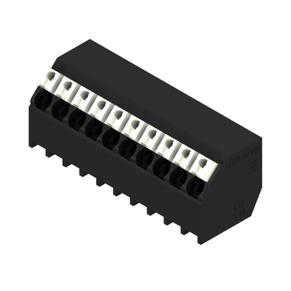 WEIDMÜLLER - Leiterplattenklemme, 3.50mm, Polzahl:10, Abgang: 135°, PUSH IN