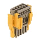 WEIDMÜLLER - Stecker (Klemmen), Steckanschluss, 2.5mm², 500V, 24A, Polzahl: 5, dunkelbeige