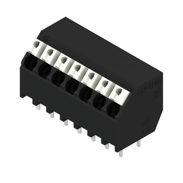 WEIDMÜLLER - Leiterplattenklemme, 3.81mm, Polzahl:7, Abgang: 135°, PUSH IN
