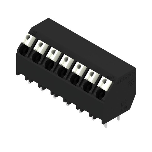 WEIDMÜLLER - Leiterplattenklemme, 5.00mm, Polzahl:7, Abgang: 135°, PUSH IN