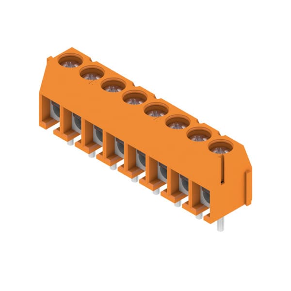 WEIDMÜLLER - Leiterplattenklemme, 3.50mm, Polzahl:8, Abgang: 90°, Druckbügel-Anschluss