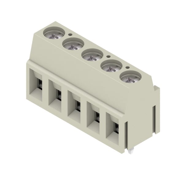 WEIDMÜLLER - Leiterplattenklemme, 5.00mm, Polzahl:5, Abgang: 90°, Zugbügelanschluss