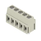 WEIDMÜLLER - Leiterplattenklemme, 5.00mm, Polzahl:5, Abgang: 90°, Zugbügelanschluss