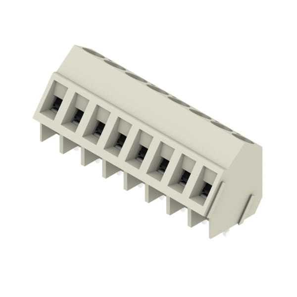 WEIDMÜLLER - Leiterplattenklemme, 5.00mm, Polzahl:8, Abgang: 135°, Zugbügelanschluss