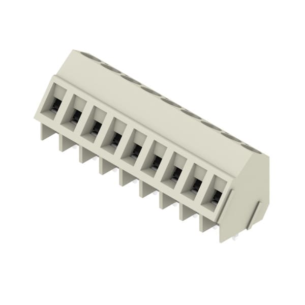 WEIDMÜLLER - Leiterplattenklemme, 5.00mm, Polzahl:9, Abgang: 135°, Zugbügelanschluss