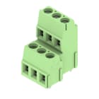 WEIDMÜLLER - Leiterplattenklemme, 5.08mm, Polzahl:6, Abgang: 90°, Zugbügelanschluss