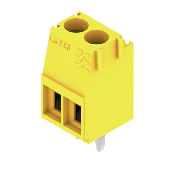WEIDMÜLLER - Leiterplattenklemme, 3.50mm, Polzahl:2, Abgang: 90°, Zugbügelanschluss