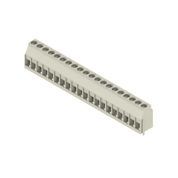 WEIDMÜLLER - Leiterplattenklemme, 5.00mm, Polzahl:20, Abgang: 90°, Zugbügelanschluss