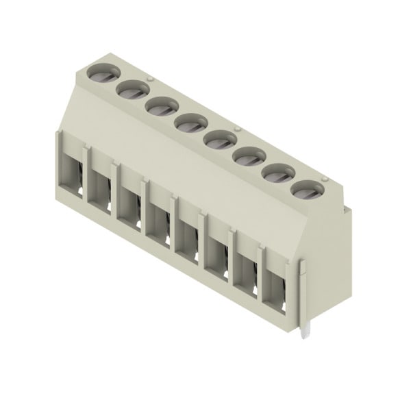 WEIDMÜLLER - Leiterplattenklemme, 5.00mm, Polzahl:8, Abgang: 90°, Zugbügelanschluss