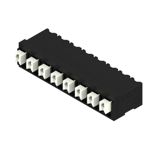 WEIDMÜLLER - Leiterplattenklemme, 5.00mm, Polzahl:8, Abgang: 90°, PUSH IN