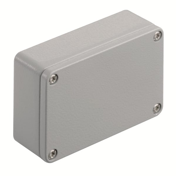 WEIDMÜLLER - Aluminium-Leergehäuse Klippon K, 98x64x34mm, Pulverbeschichtet, silbergrau