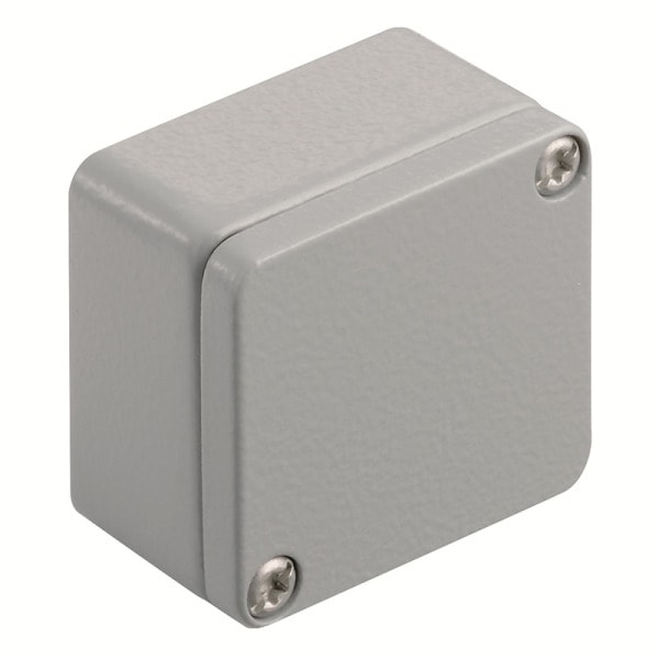 WEIDMÜLLER - Aluminium-Leergehäuse Klippon K, 50x45x30mm, Pulverbeschichtet, silbergrau