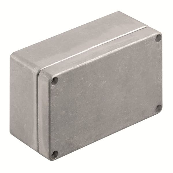 WEIDMÜLLER - Aluminium-Leergehäuse Klippon K, 125x80x57mm, unbehandelt, silber silber
