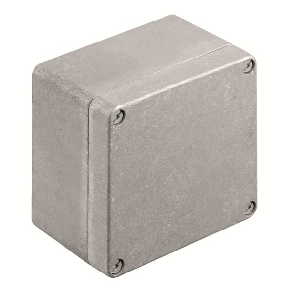 WEIDMÜLLER - Aluminium-Leergehäuse Klippon K, 122x120x81mm, unbehandelt, silber silber