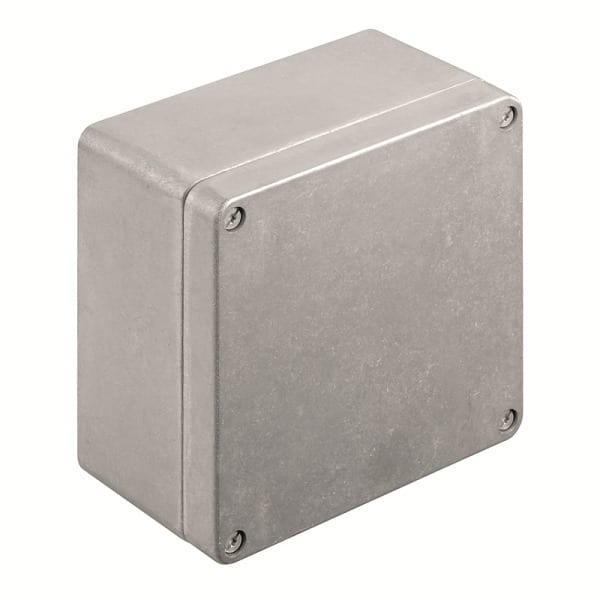 WEIDMÜLLER - Aluminium-Leergehäuse Klippon K, 160x160x91mm, unbehandelt, silber silber