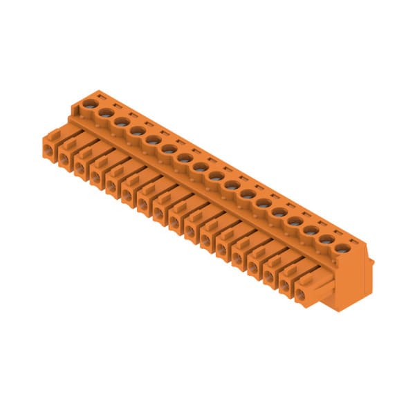 WEIDMÜLLER - Leiterplattensteckverbinder (Leiter), 3.81mm, Polzahl: 17, Zugbügelanschluss