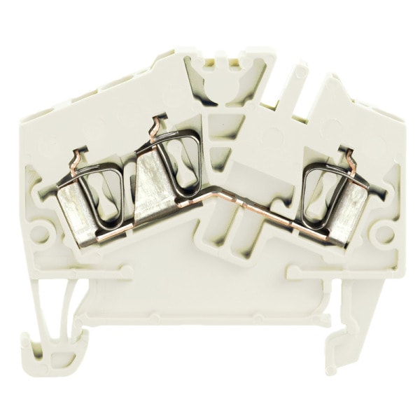 WEIDMÜLLER - Durchgangs-Reihenklemme, Zugfederanschluss, 2.5mm², 800V, 24A, weiß