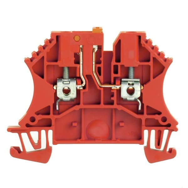 WEIDMÜLLER - Prüftrenn-Reihenklemme WTR, Schraub, 2.5mm², 500V, 24A, rot