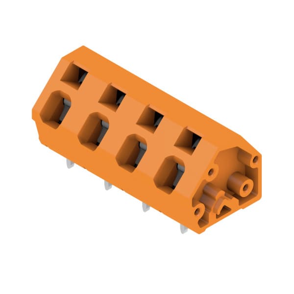 WEIDMÜLLER - Leiterplattenklemme, 7.50mm, Polzahl:4, Abgang: 135°, Zugfederanschluss