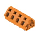 WEIDMÜLLER - Leiterplattenklemme, 7.50mm, Polzahl:4, Abgang: 135°, Zugfederanschluss